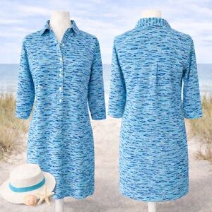 Duffield Lane CoCo Dress – Leland Gal Shoreline Print Medium - Online $142